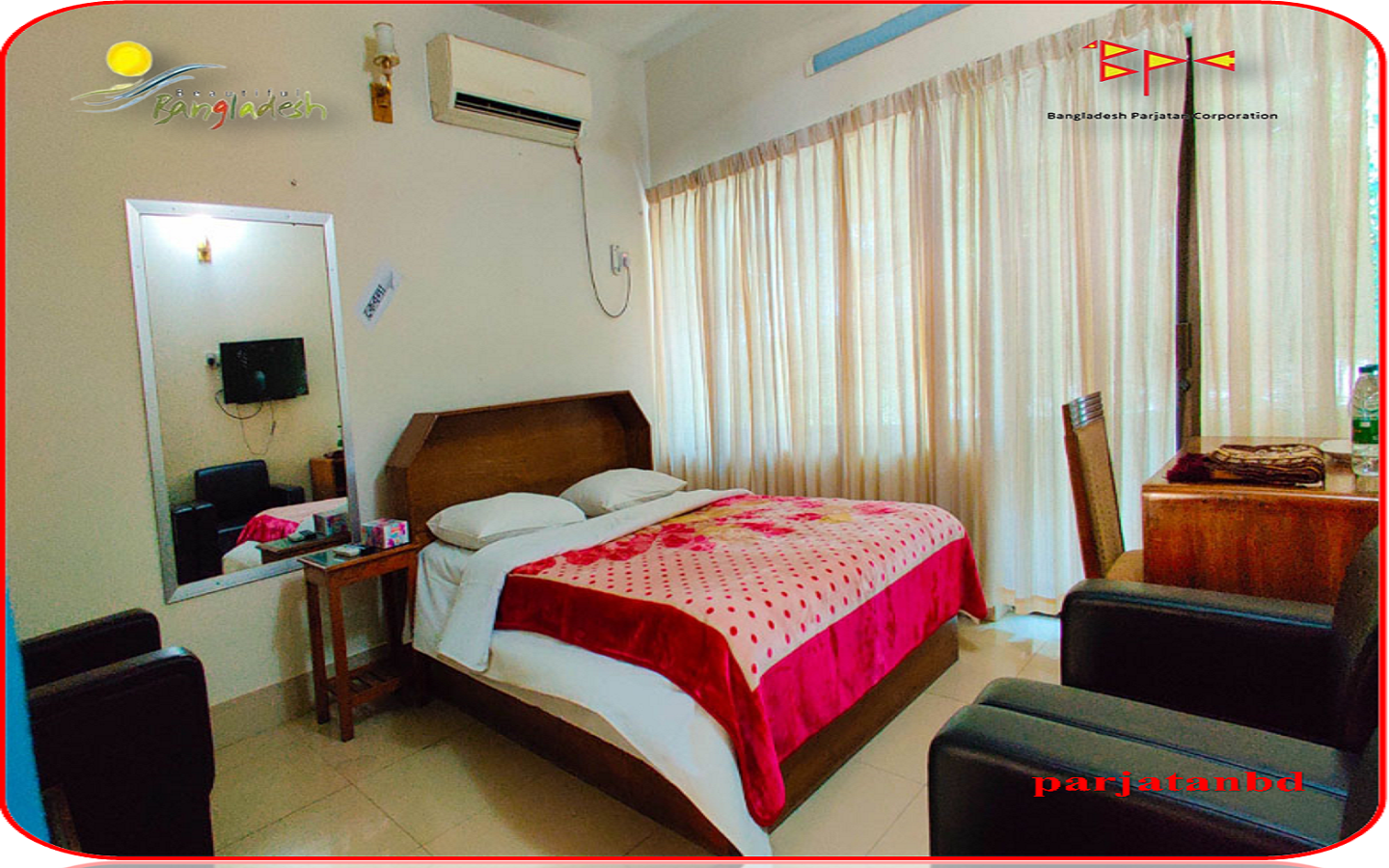 Room AC Suite Room -1, Parjatan Hotel Ne-Taung, Teknaf, Coxs Bazar