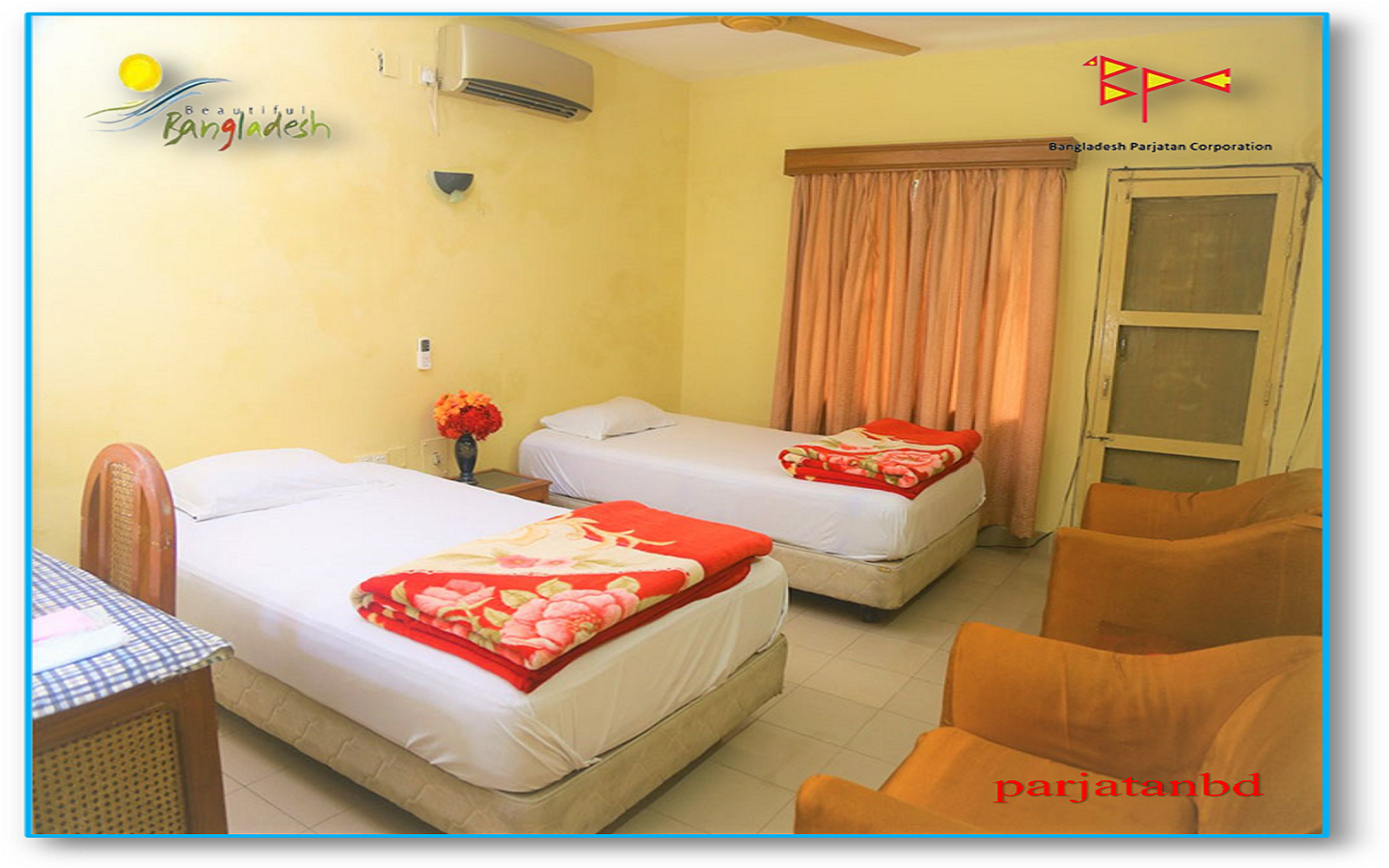 Room AC Twin Bed -1, Parjatan Motel Sylhet