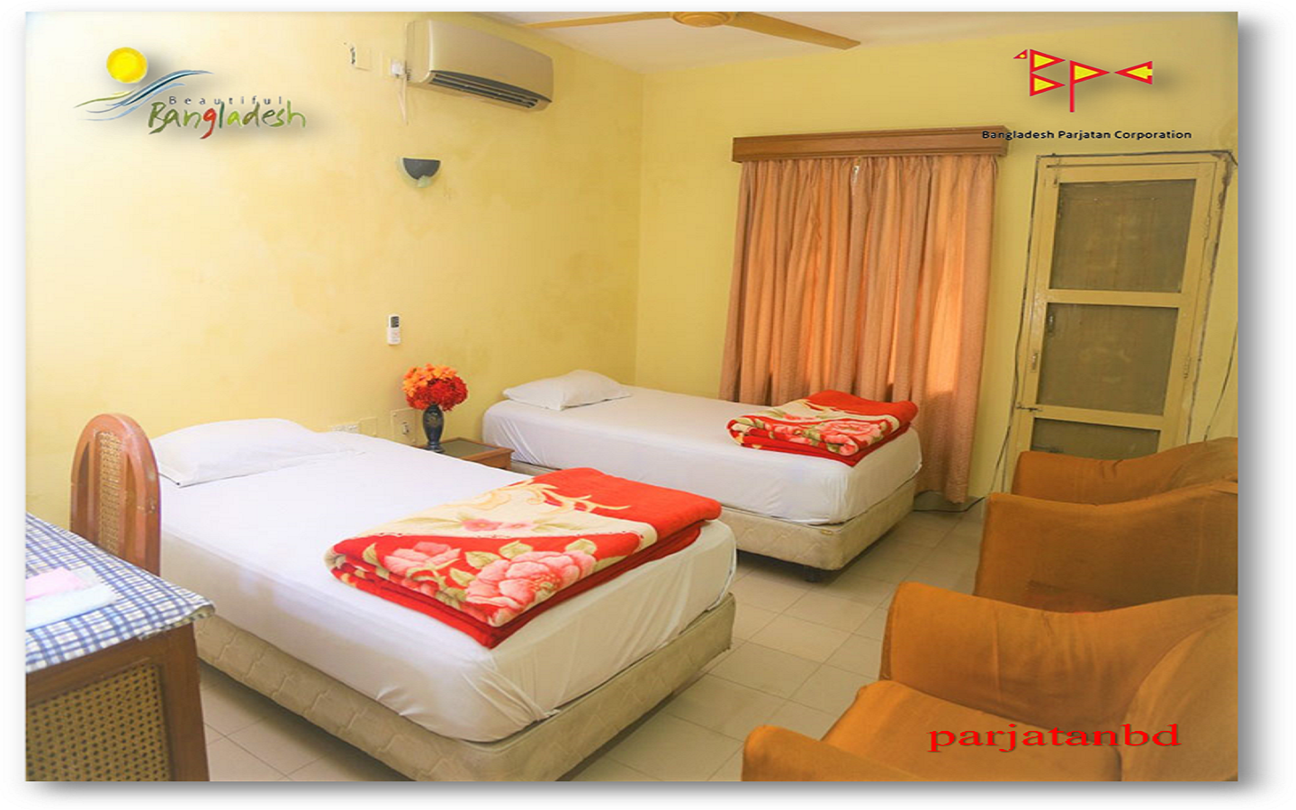 Room AC Twin Bed -1, Parjatan Motel Sylhet