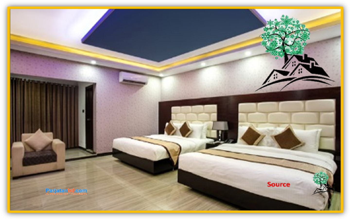 Room Super Deluxe Family -1, Green View Resort & Convention Center Ltd, Uttarkhan