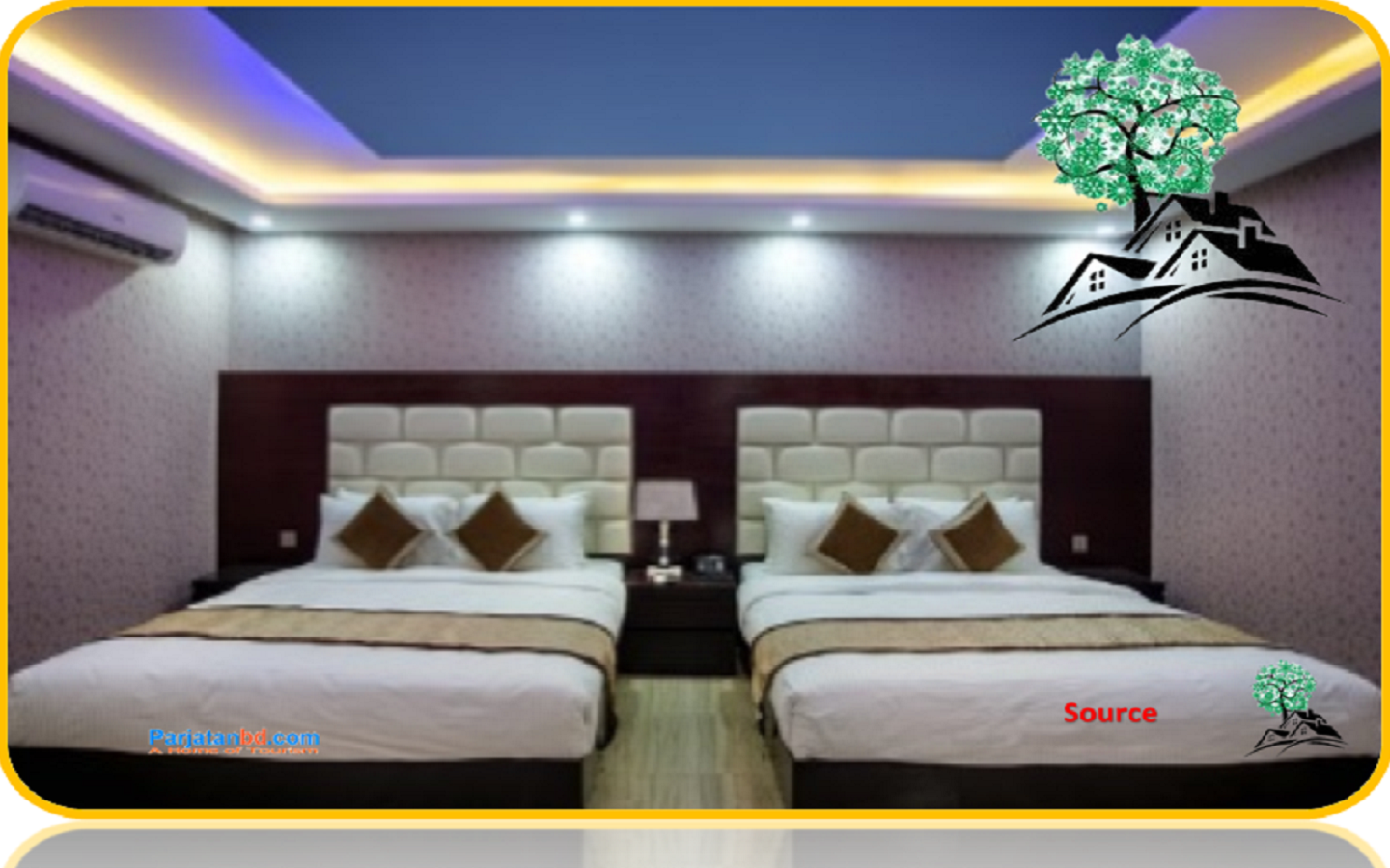 Room Super Deluxe Twin -1, Green View Resort & Convention Center Ltd, Uttarkhan