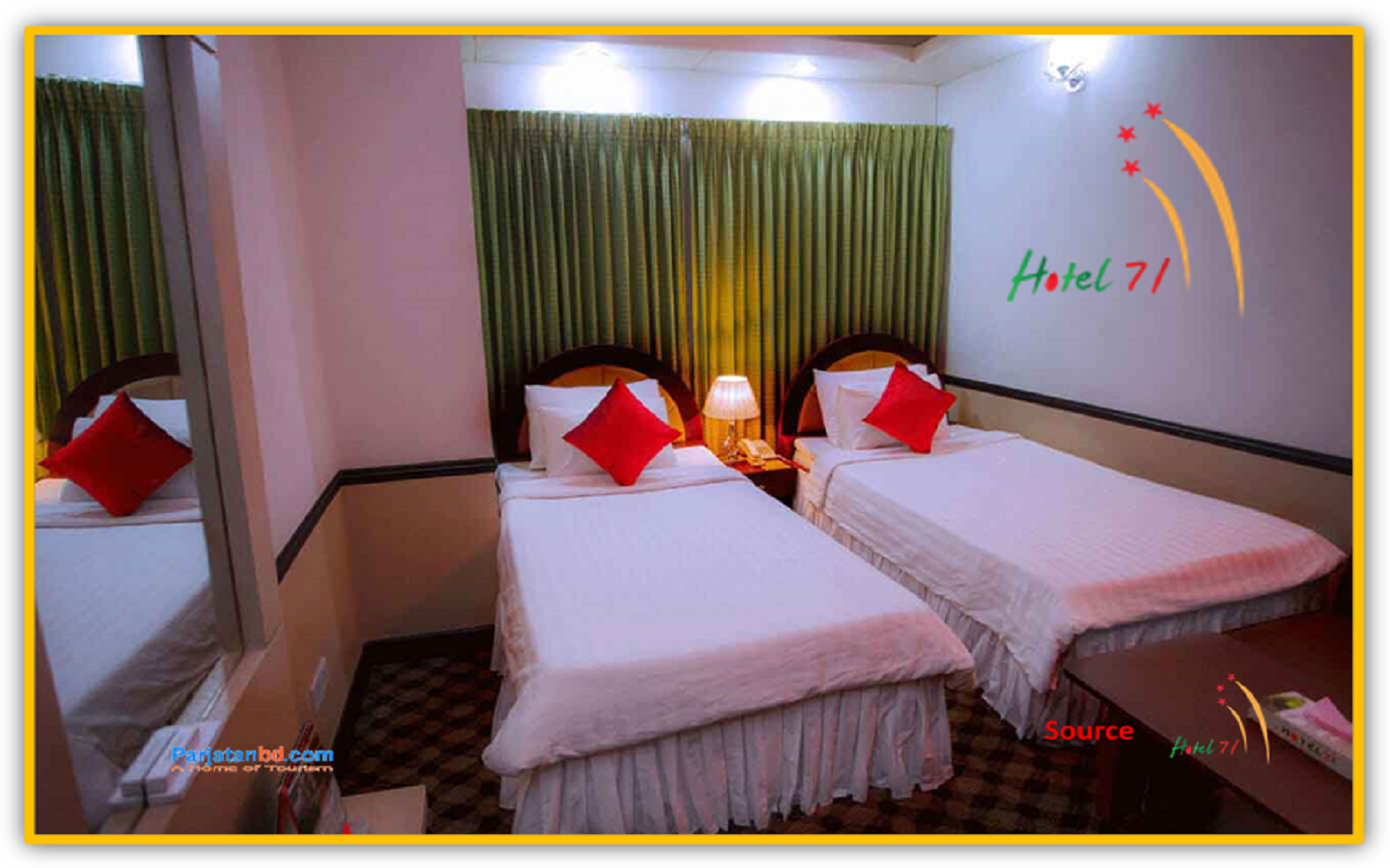 Room Deluxe Twin -1, Hotel 71, Bijoynagar