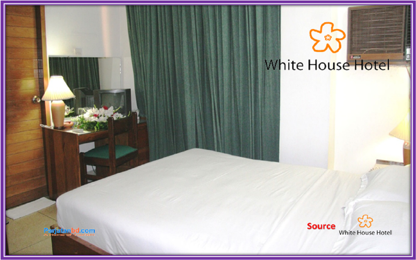 Room Semi Deluxe Double -1, White House Hotel, Santinagar