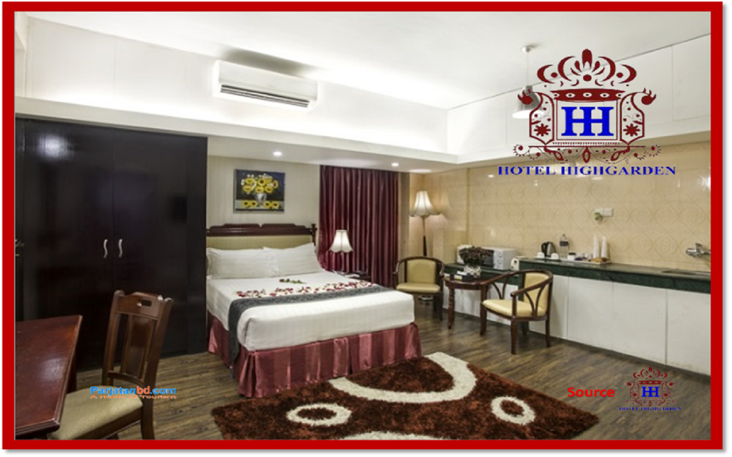 Room Super Deluxe -1, Hotel Height Garden. Uttara