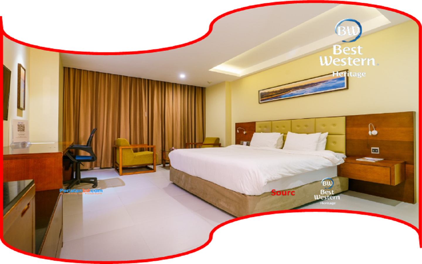 Room Deluxe Double Sea View -1, Best Western Heritage Hotel, Coxs Bazar
