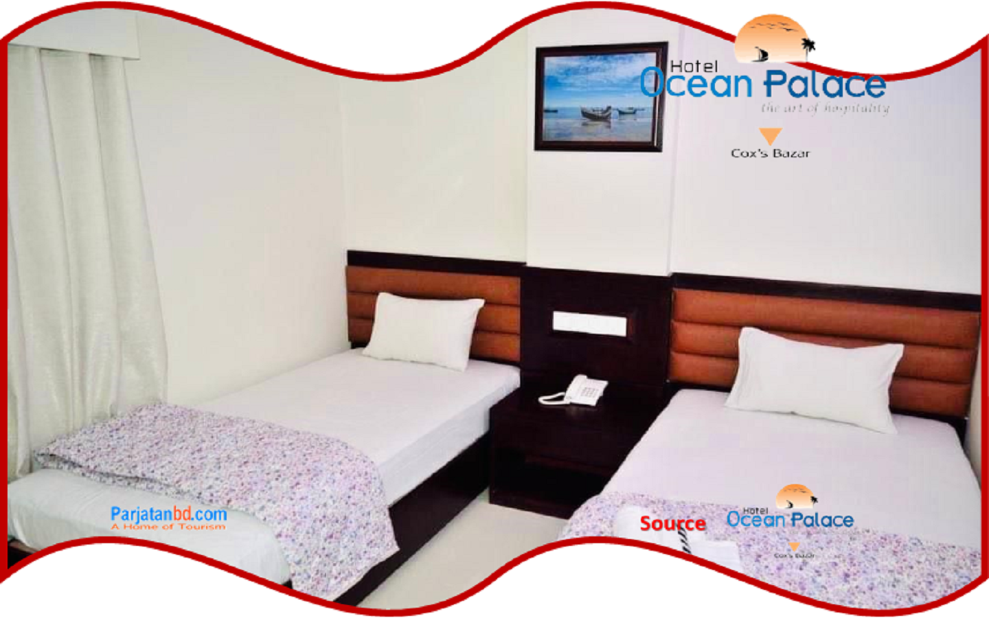 Room Deluxe 4 Bed -1, Ocean Palace Hotel, Coxs Bazar