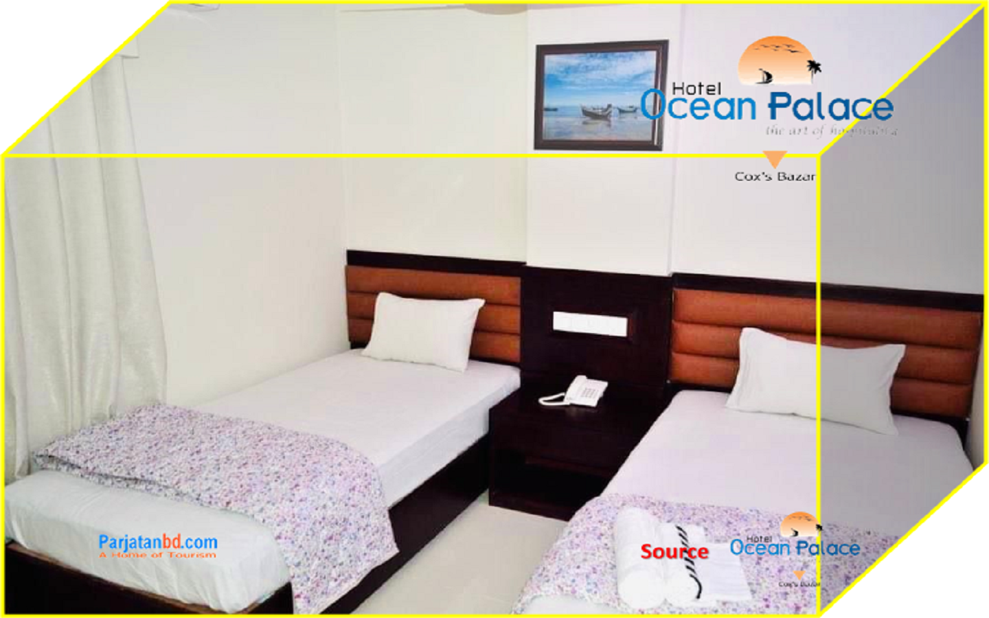 Room Premier Twin -1, Ocean Palace Hotel, Coxs Bazar