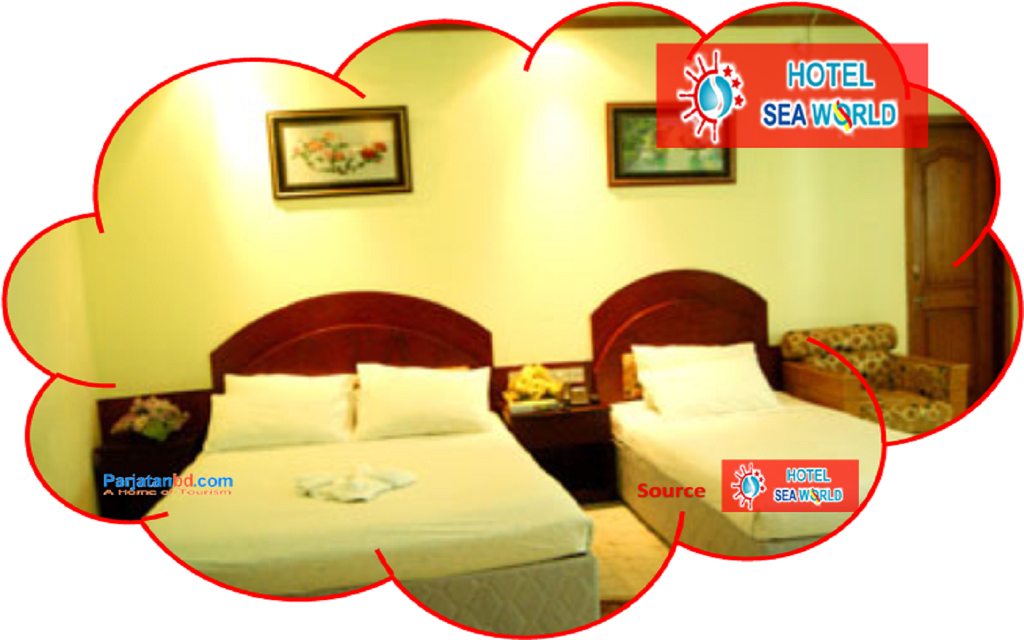 Room Non AC Triple Bed -1, Hotel Sea World