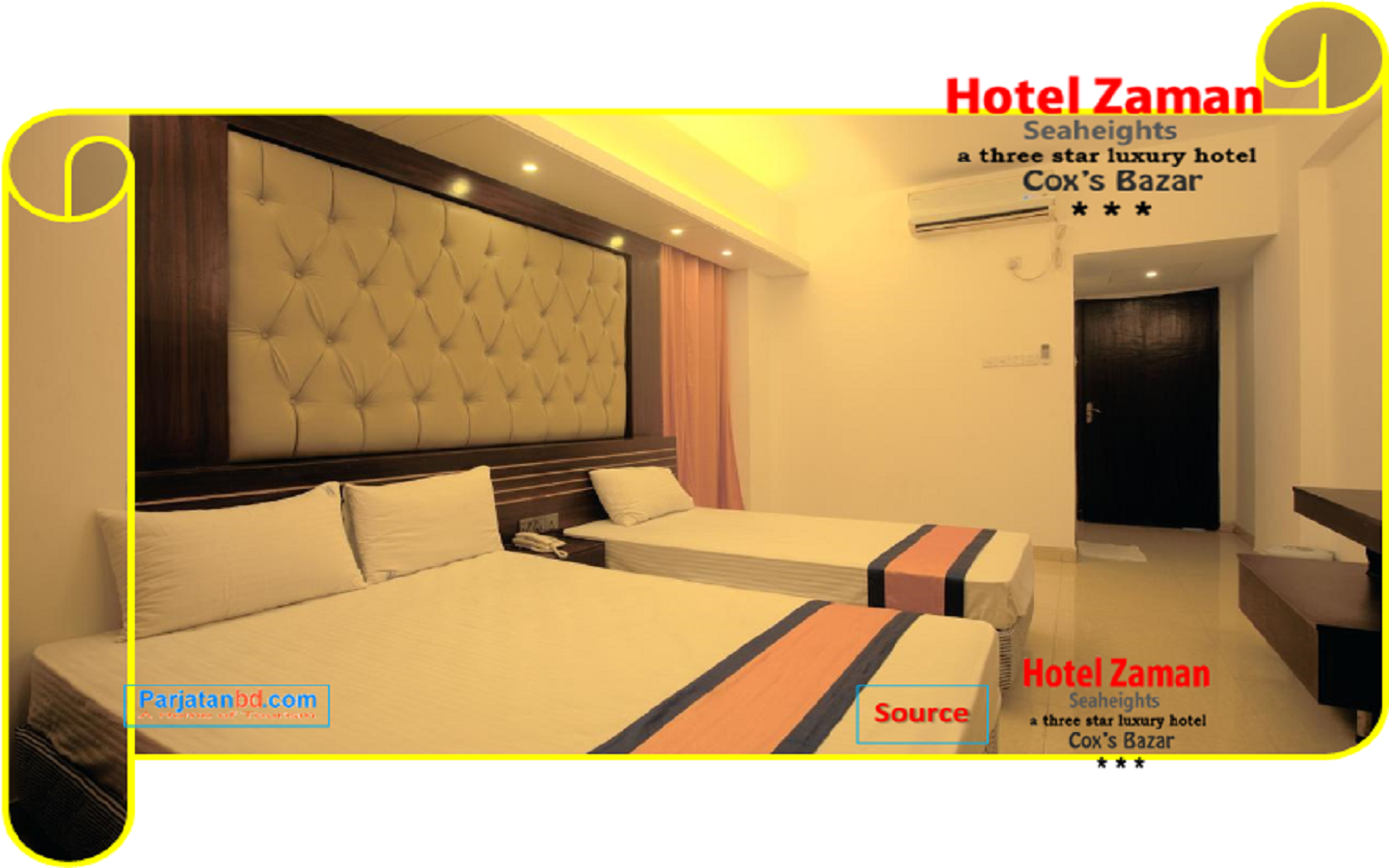 Room Four Bed Room -1, Hotel Zaman Sea Heights