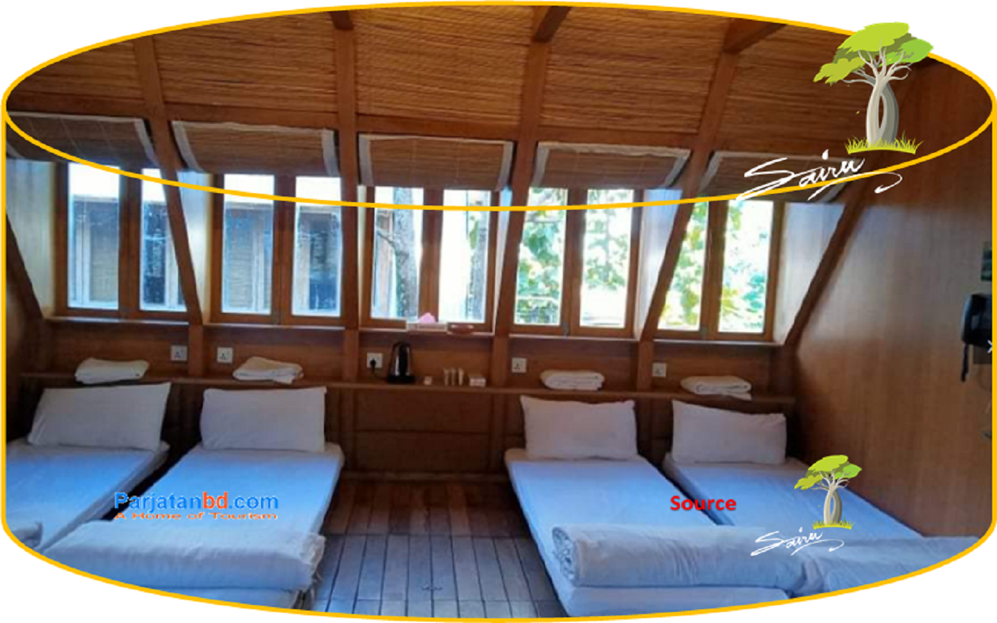 Room Shimul Tola Cabin -1, Sairu Hill Resort